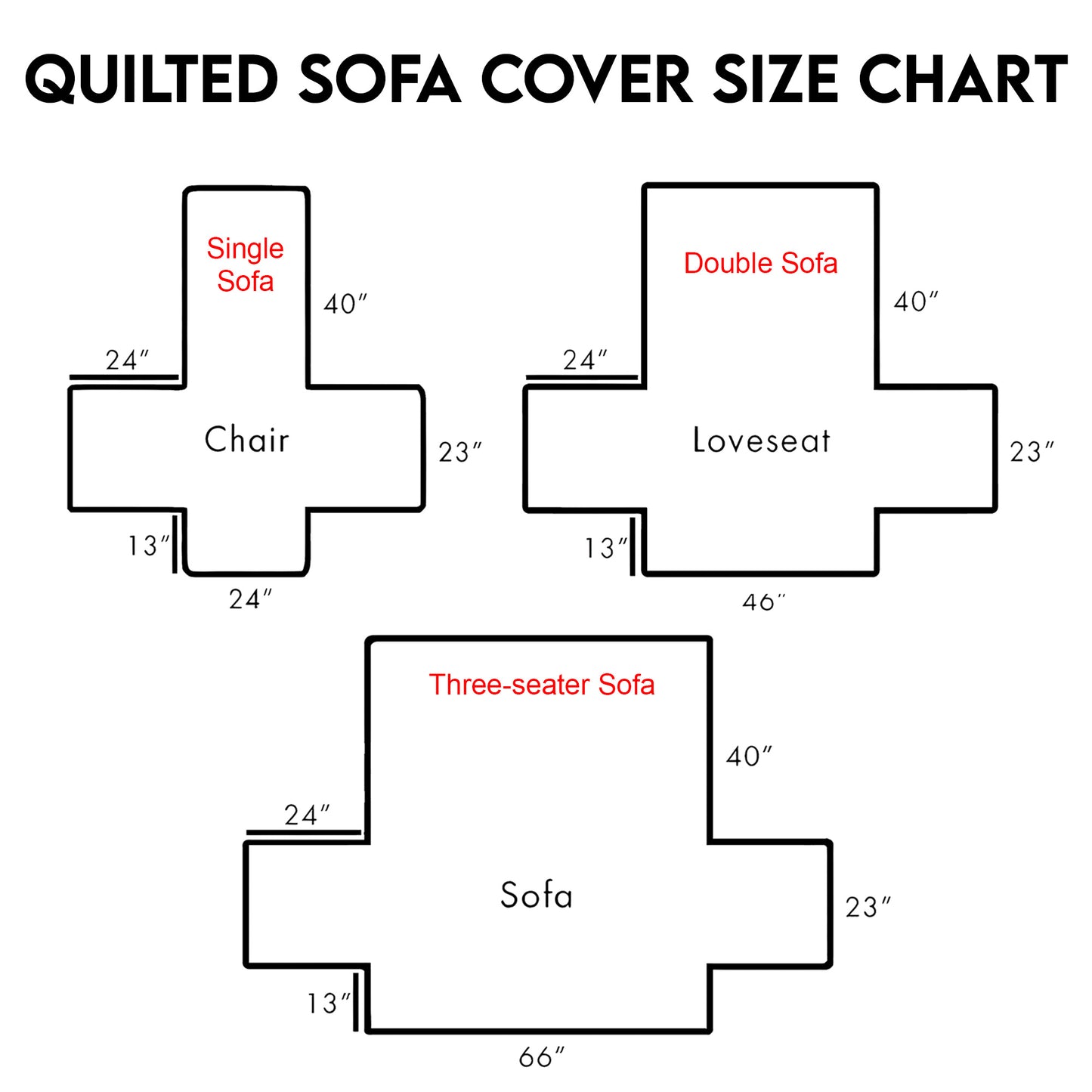 Black Women Quilted Sofa Cover QFTD5041104