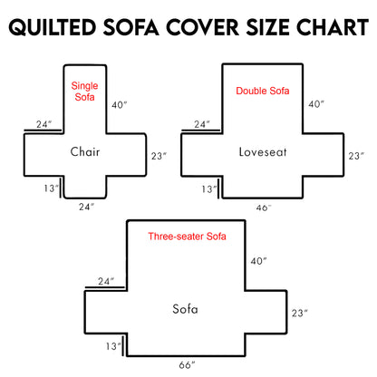 Black Women Quilted Sofa Cover QFNT5051103