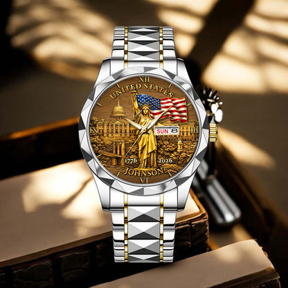 Personalized America 250th Anniversary Alloy Luxury Quartz Watch UKTD6130102