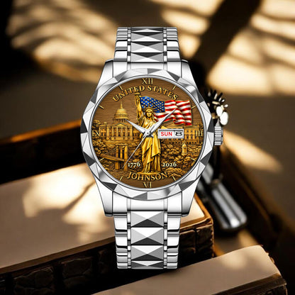 Personalized America 250th Anniversary Alloy Luxury Quartz Watch UKTD6130102