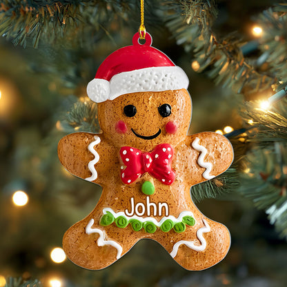 Personalized Gingerbread Christmas Acrylic Ornament QFHA5251002