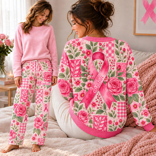 Personalized Breast Cancer Knitted Cardigan UKTO5270902