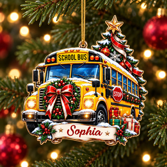 Personalized School Bus Driver Ornament UKTD6110901