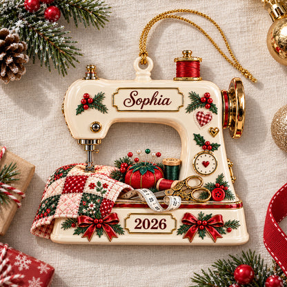 Custom Sewing Machine 3D Acrylic Ornament UKNT6170902