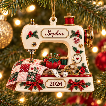 Custom Sewing Machine 3D Acrylic Ornament UKNT6170902