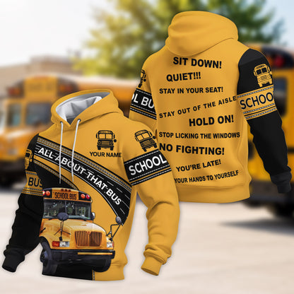 Personalized School Bus Driver 3D All Over Printed Clothes UKNT6280704