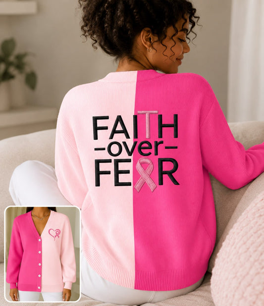 Breast Cancer Knitted Cardigan UKTO5270904