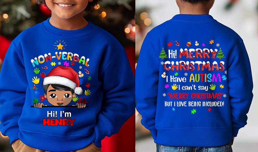 Autism Christmas Shirt For Kids, Holiday Special Needs Gift, Christmas Gift For Autistic Children, Xmas Gift For Autistic Girls, Autistic Boys QFHM4111001