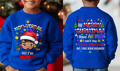 Autism Christmas Shirt For Kids, Holiday Special Needs Gift, Christmas Gift For Autistic Children, Xmas Gift For Autistic Girls, Autistic Boys QFHM4111001