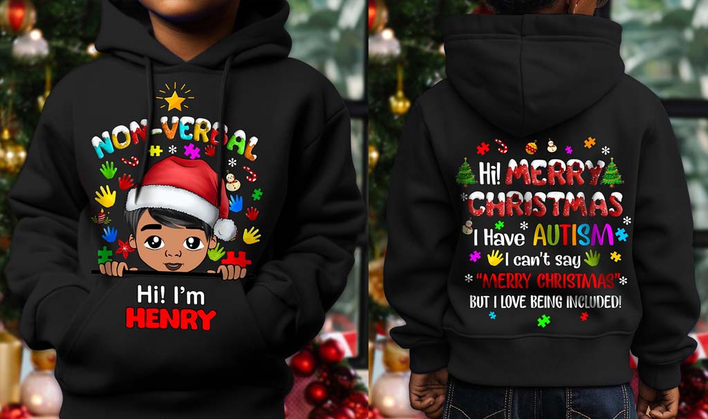 Autism Christmas Shirt For Kids, Holiday Special Needs Gift, Christmas Gift For Autistic Children, Xmas Gift For Autistic Girls, Autistic Boys QFHM4111001