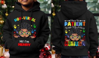 Personalized Autism Hoodie For Kids, Hoodie For Autistic Boys, Autistic Children, Autistic Girls, Autistic Boys, Be Kind Autism Kids QFHM4161005