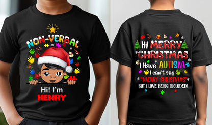 Autism Christmas Shirt For Kids, Holiday Special Needs Gift, Christmas Gift For Autistic Children, Xmas Gift For Autistic Girls, Autistic Boys QFHM4111001