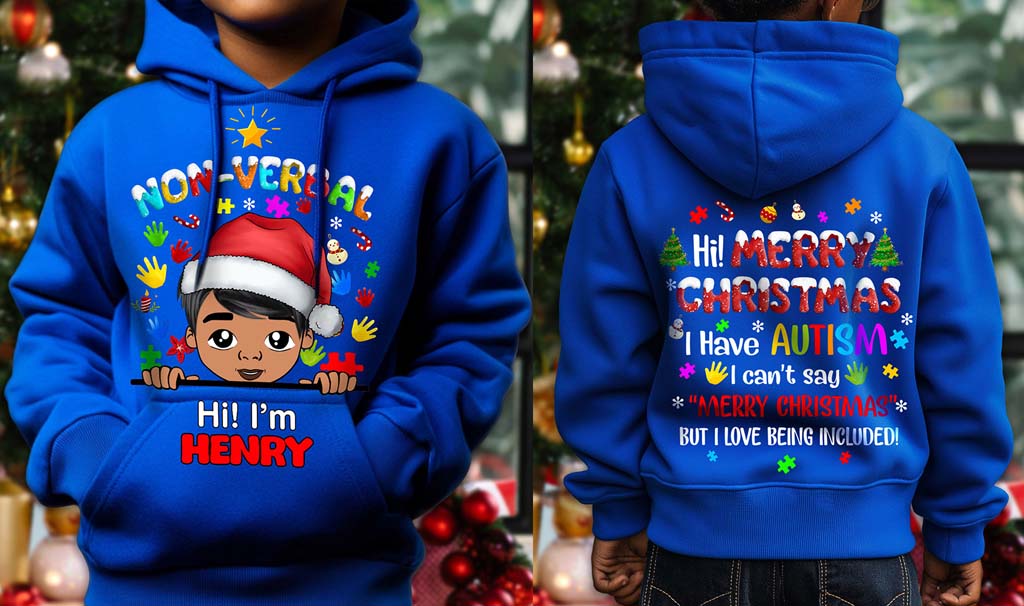 Autism Christmas Shirt For Kids, Holiday Special Needs Gift, Christmas Gift For Autistic Children, Xmas Gift For Autistic Girls, Autistic Boys QFHM4111001