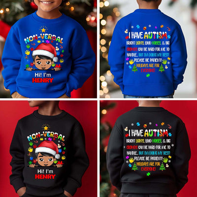 Autism Christmas Shirt For Kids, Holiday Special Needs Gift, Christmas Gift For Autistic Children, Xmas Gift For Autistic Girls, Autistic Boys QFHM4101001