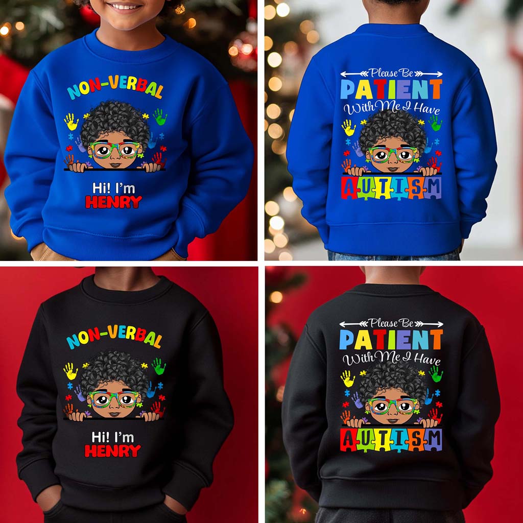 Personalized Autism Hoodie For Kids, Hoodie For Autistic Boys, Autistic Children, Autistic Girls, Autistic Boys, Be Kind Autism Kids QFHM4161005