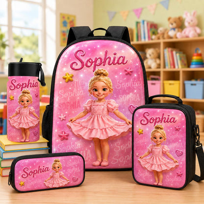 Personalized Kids Backpack with Custom Photo & Name, Back to School Backpack for Boys Girls, Custom Portrait School Bag QFHA6130802