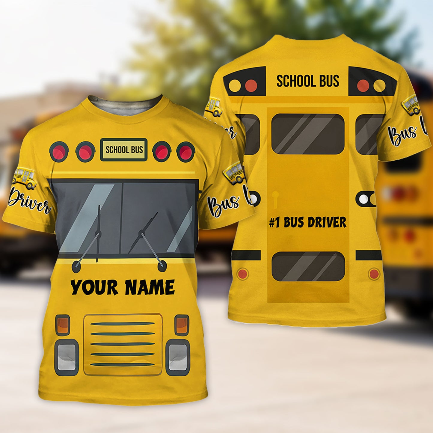 Personalized School Bus Driver 3D All Over Printed Clothes UKNT6280703