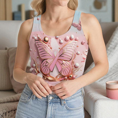 Personalized Breast Cancer Awareness V Neck Shirt QFTZ5130904