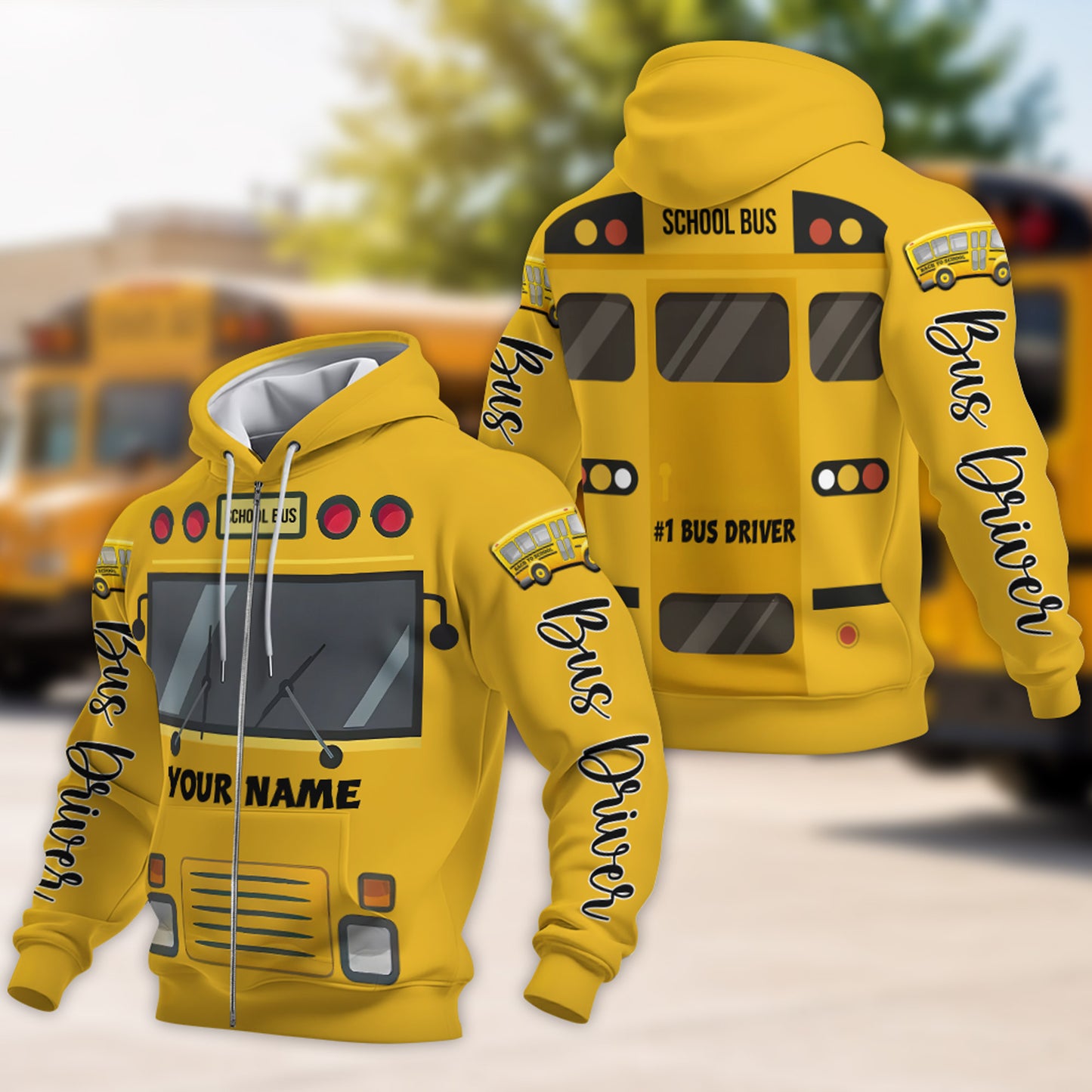 Personalized School Bus Driver 3D All Over Printed Clothes UKNT6280703